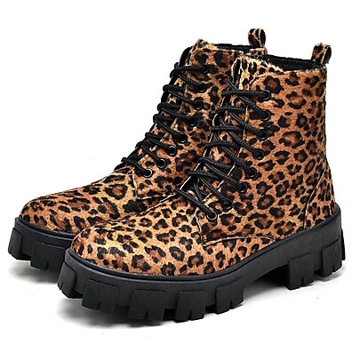 Coturno Feminino Animal Print: Estilo e Segurança