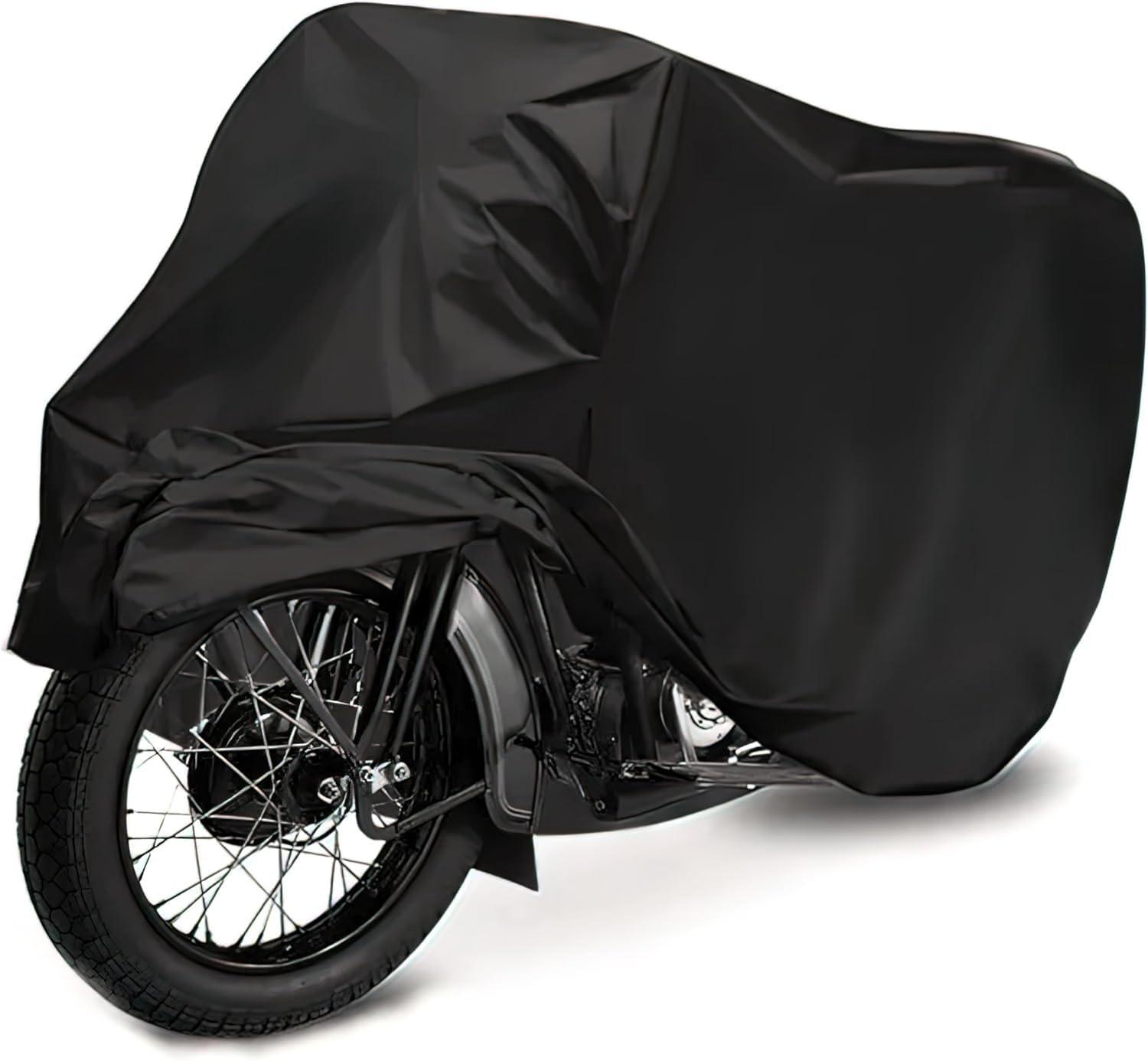 Capa de Moto Premium em Couro Sintético Impermeável e Forrada - Proteção Total UV e Anti-Risco