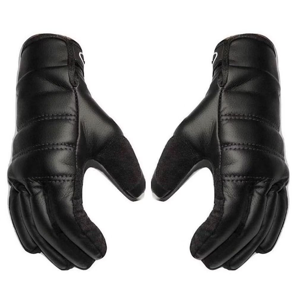 Luva de Couro Premium para Motoqueiro: Proteção Térmica Contra Frio Intenso