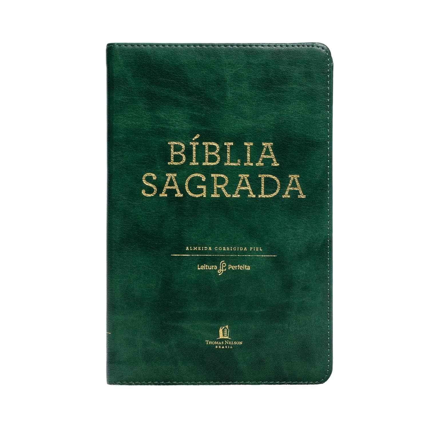 Bíblia Sagrada Courosoft Verde - Leitura Perfeita Almeida Corrigida Fiel