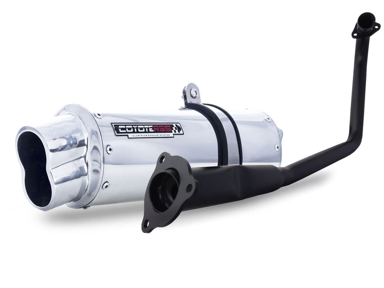 Escapamento Coyote RS5 Boca 8 Oval em Alumínio - CG 160 Titan (2016+) Polido