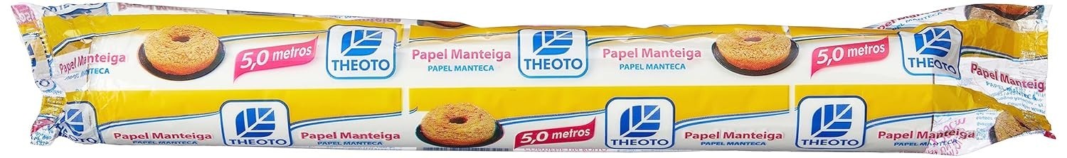 Papel Manteiga Theoto 30cm x 5m - Ideal para Assados, Fornos e Cozinha Prática