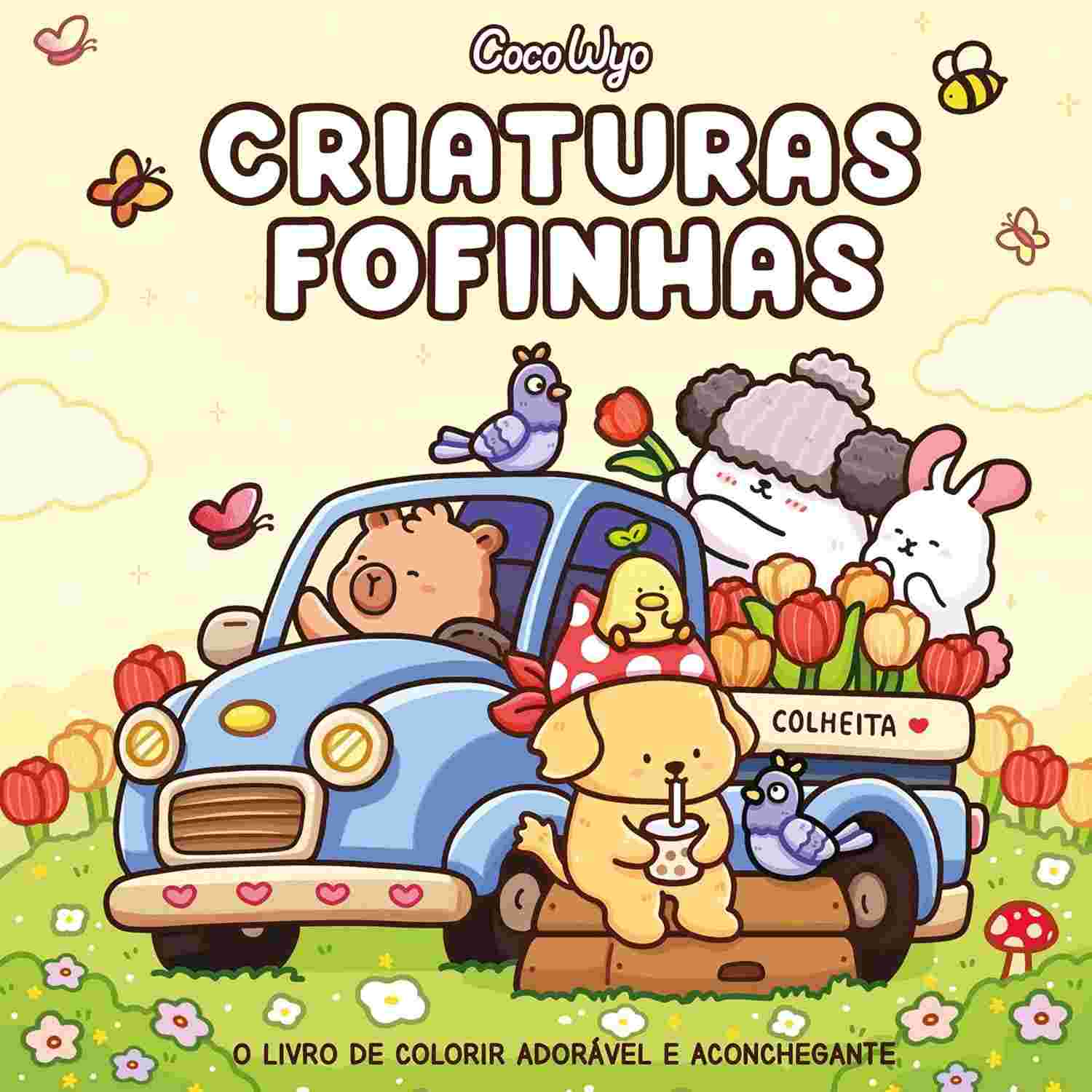 Livro de Colorir "Criaturas Fofinhas" (Cozy Cuties) - Coco Wyo | Edição Brasileira Exclusiva