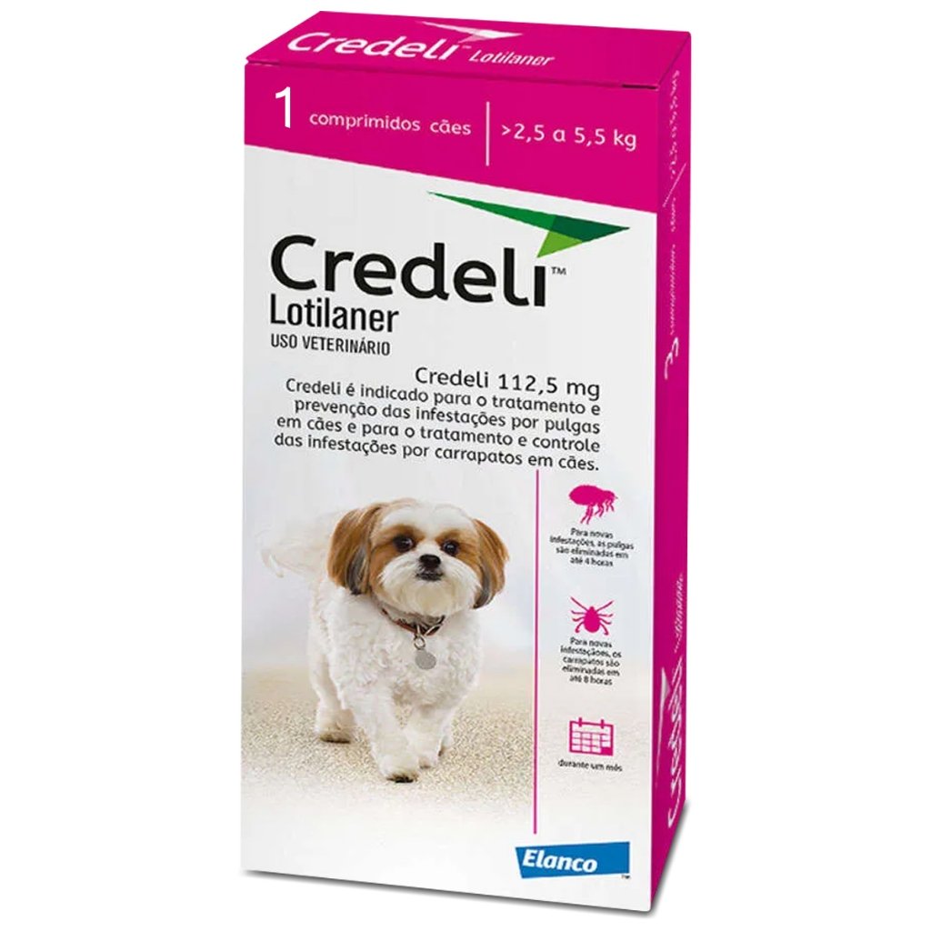 Credeli 112,5mg: Proteja Seu Cão de Pulgas e Carrapatos