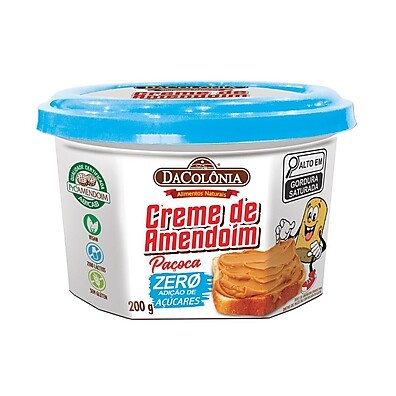 Creme de Amendoim Paçoça Dacolônia: Zero Açúcar!