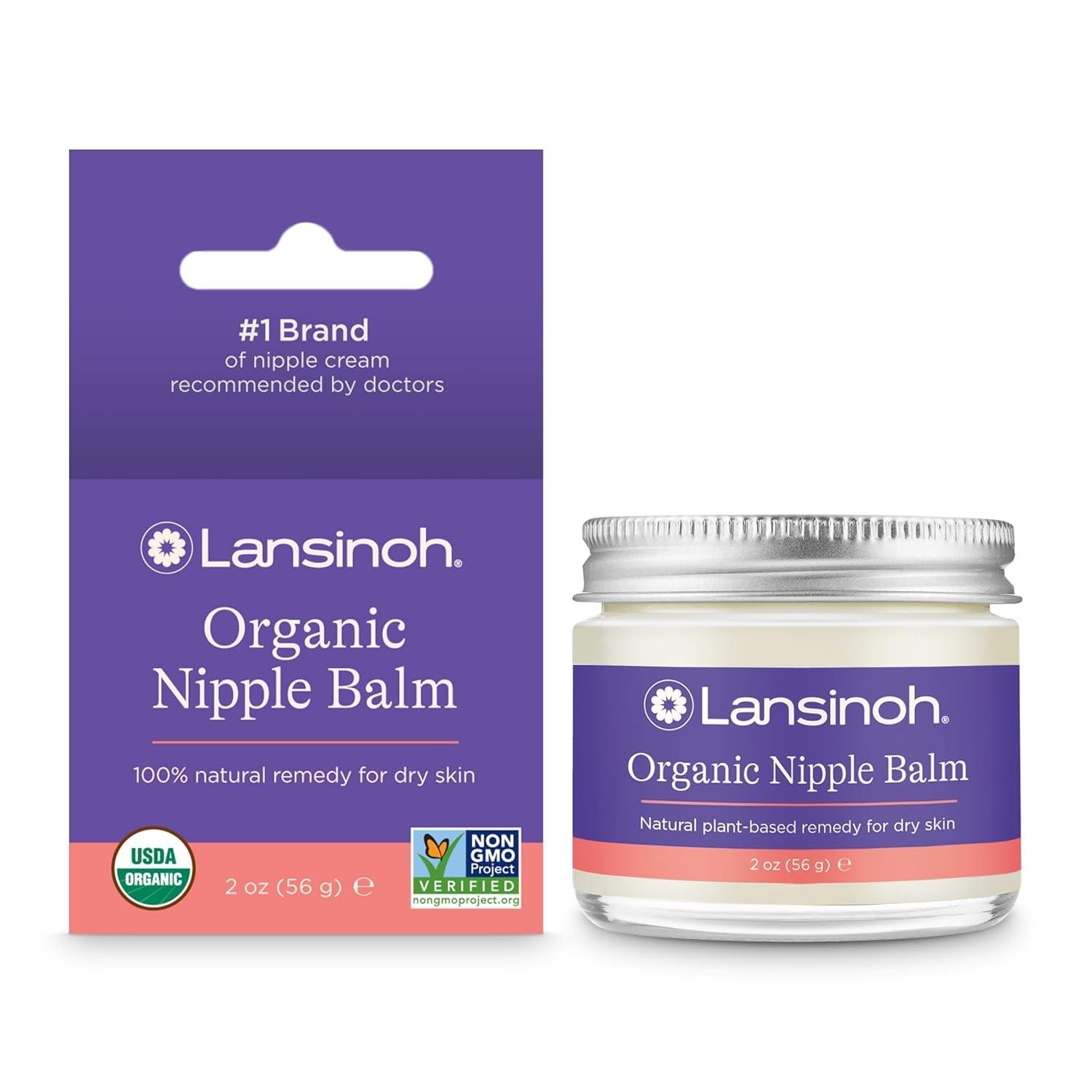Creme de Mamilo Orgânico Lansinoh - Hidratação Natural para Amamentação, 2 oz