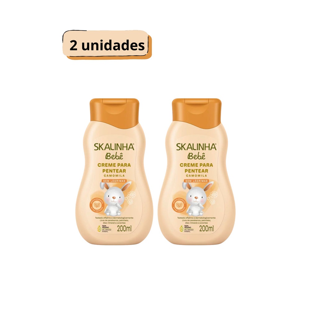 Creme para Pentear Skalinha Bebê Camomila 200ml: Cuidado Suave para Cabelos de Bebê