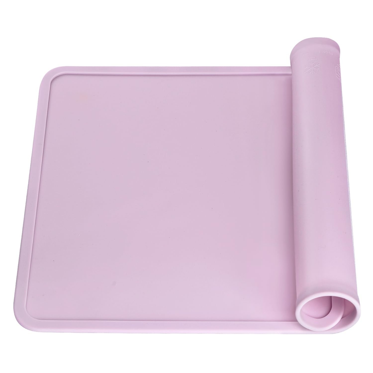 Jogo Americano de Silicone com Bordas Elevadas para Crianças - Tapete Antiderrapante Reutilizável com Design Protetor (Roxo)