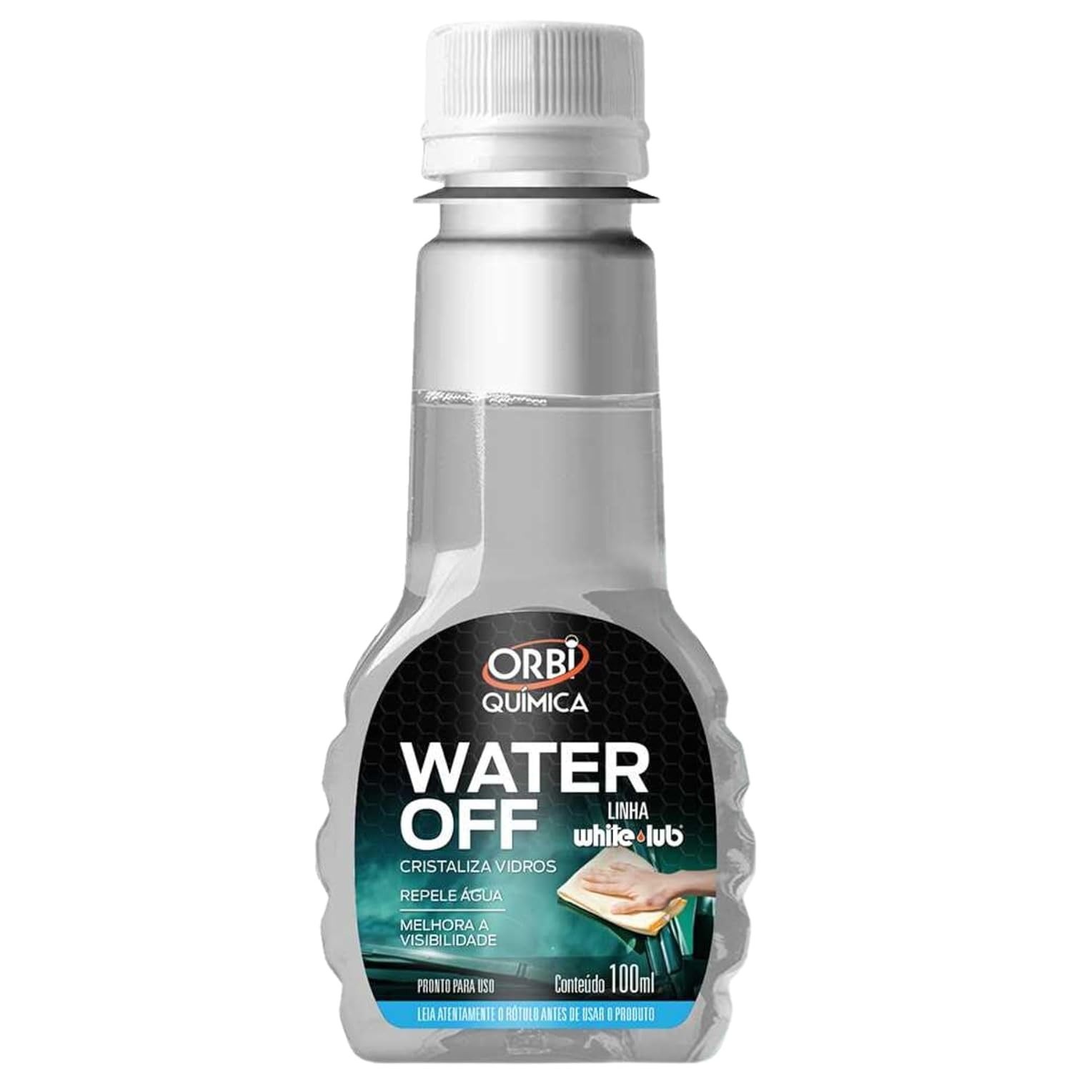 Cristalizador Limpa Para-brisa Orbi Water Off 100ml: Visibilidade Clara e Segura