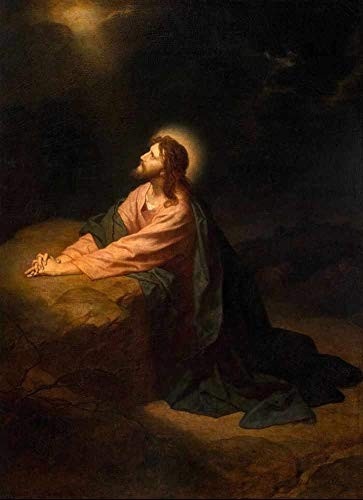 Cristo no Jardim do Getsêmani (1890) - Tela Canvas de Heinrich Hofmann | Arte de Qualidade para Decoração