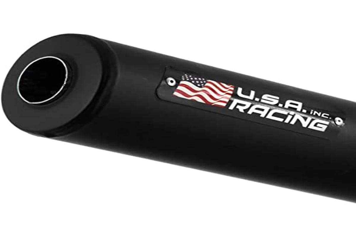 Escape Reto U.S.A. Racing Inc. para Honda Titan 150 / Fan 150 (2014) - Cromado/Preto
