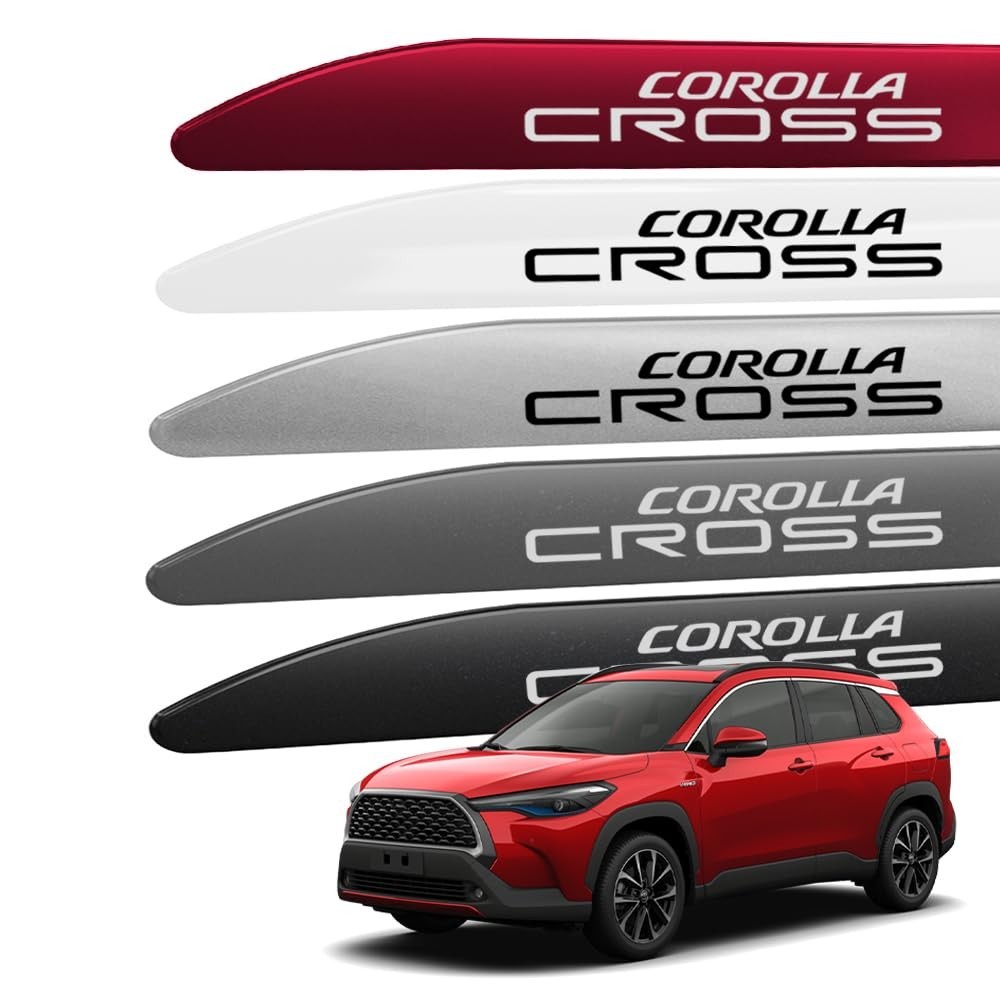 Friso Lateral Facão Corolla Cross 2021-2025 Pintado Cinza Granito ABS - Design Exclusivo