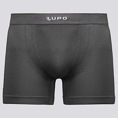 Cueca Boxer Lupo Micromodal Sem Costura Cinza: Conforto Supremo para o Dia a Dia