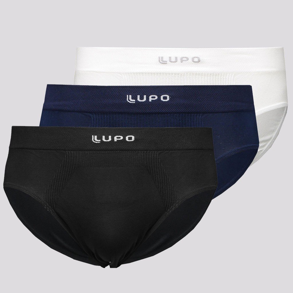 Cuecas Slip Lupo Micromodal: Conforto Premium em 3 Cores