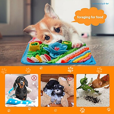 Tapete Interativo para Cães: Brinquedo Inteligente que Estimula e Alimenta com Cuidado