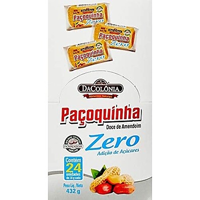 Paçoca Rolha Zero Açúcar DaColônia 432g: Delícia Sem Culpa!