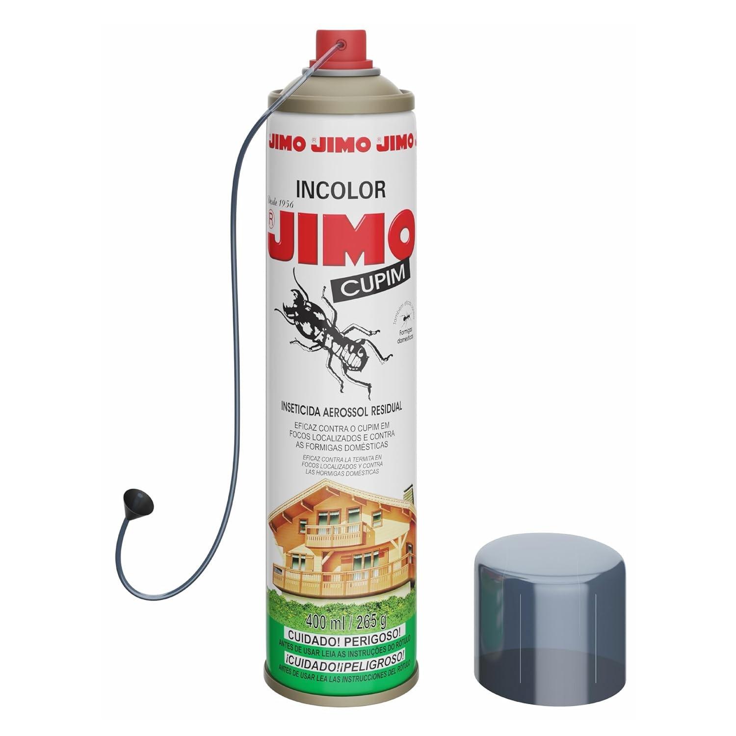 JIMO Cupim Contra Cupim - Aerossol 400ml com Alto Poder de Penetração e Proteção Duradoura