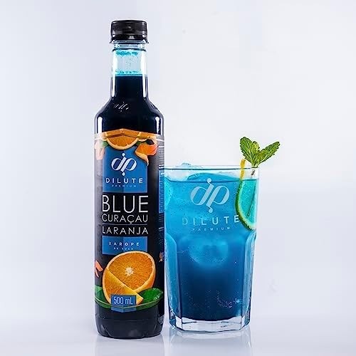 Dilute Xarope Curaçau Blue Sabor Curaçau Blue 500 Ml