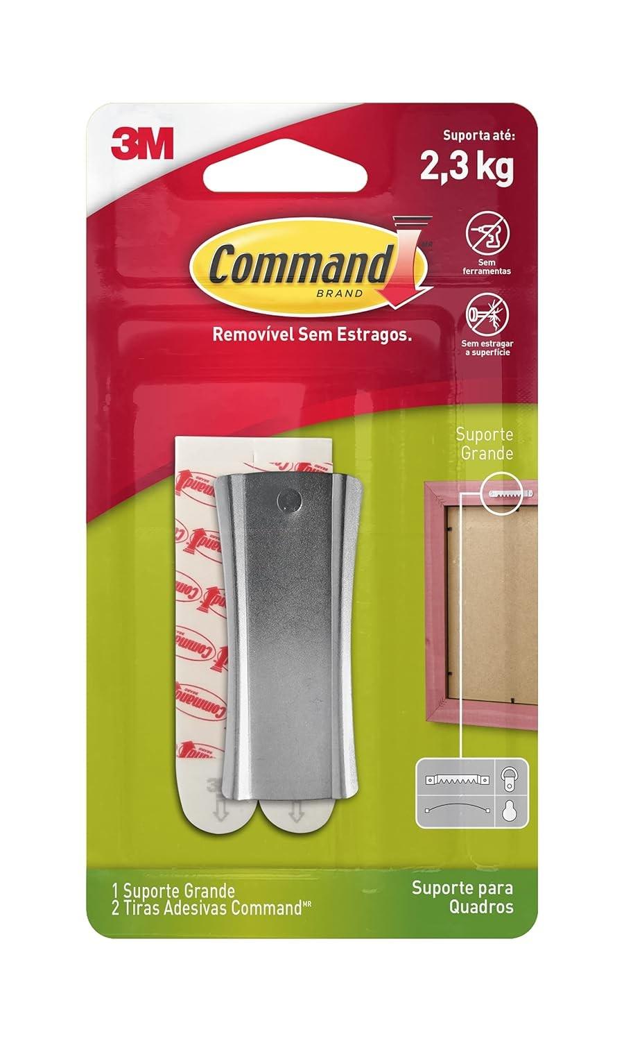 Command 3M Suporte para Quadros Adesivo Removível sem Danos - Grande