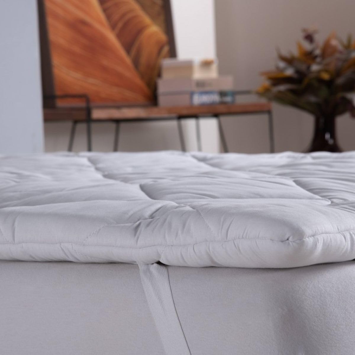 Colchão Pillow Top Viúva 1,28m x 1,88m | 8 cm de Conforto com Enchimento 800 g | Algodão Respirável e Suporte Anatômico