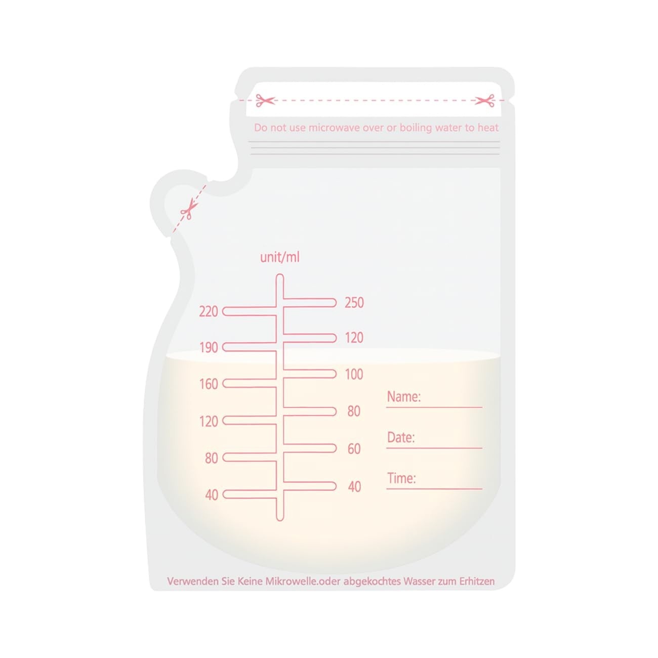 Sacos para Armazenamento de Leite Materno 250ml - Kit com 30 Unidades | Segurança, Praticidade e Organização