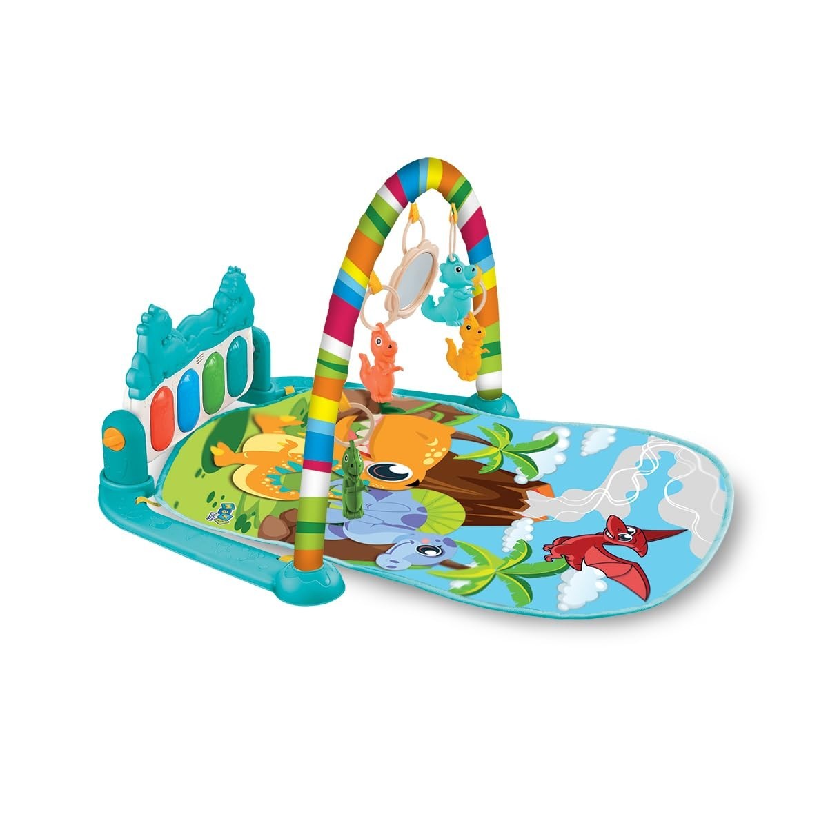 Maxi Baby Tapete de Atividades Piano Funny Dino - Estimule o Desenvolvimento do Seu Bebê