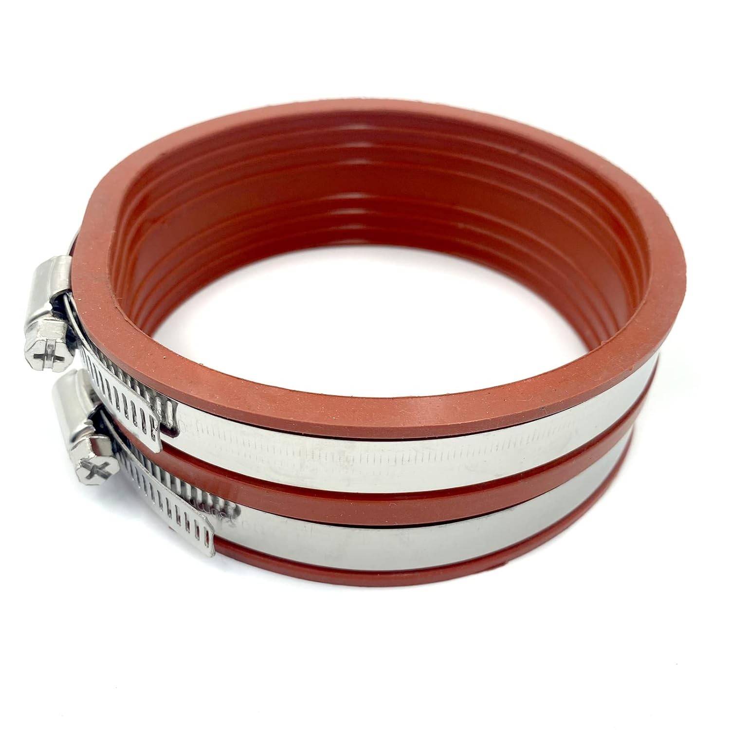 Flange de Acoplador de Borracha para Escape Yamaha 700/760/1100/1200 - Junta e Grampos Inclusos