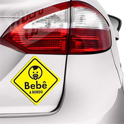 Ímã Bebê a Bordo: Segurança e Estilo para Seu Carro - Fácil de Aplicar e Remover!