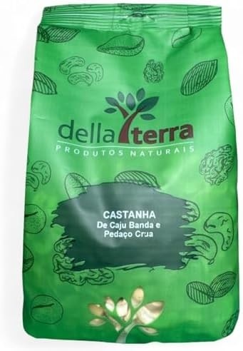 Castanha De Caju Em Banda E Pedaços Crua 1Kg - Della Terra