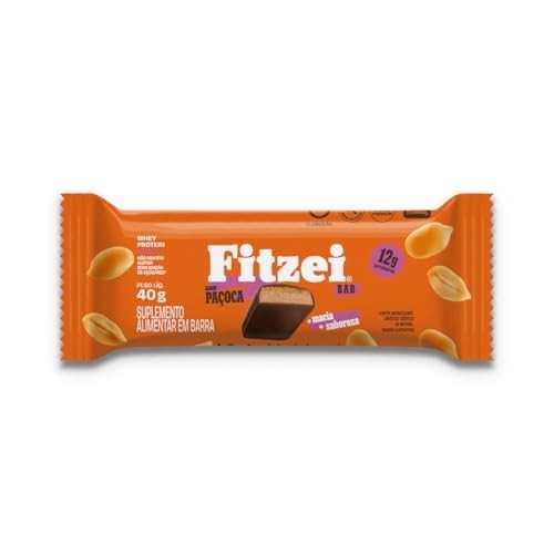 Fitzei - 12 Barras de 40g - Paçoca