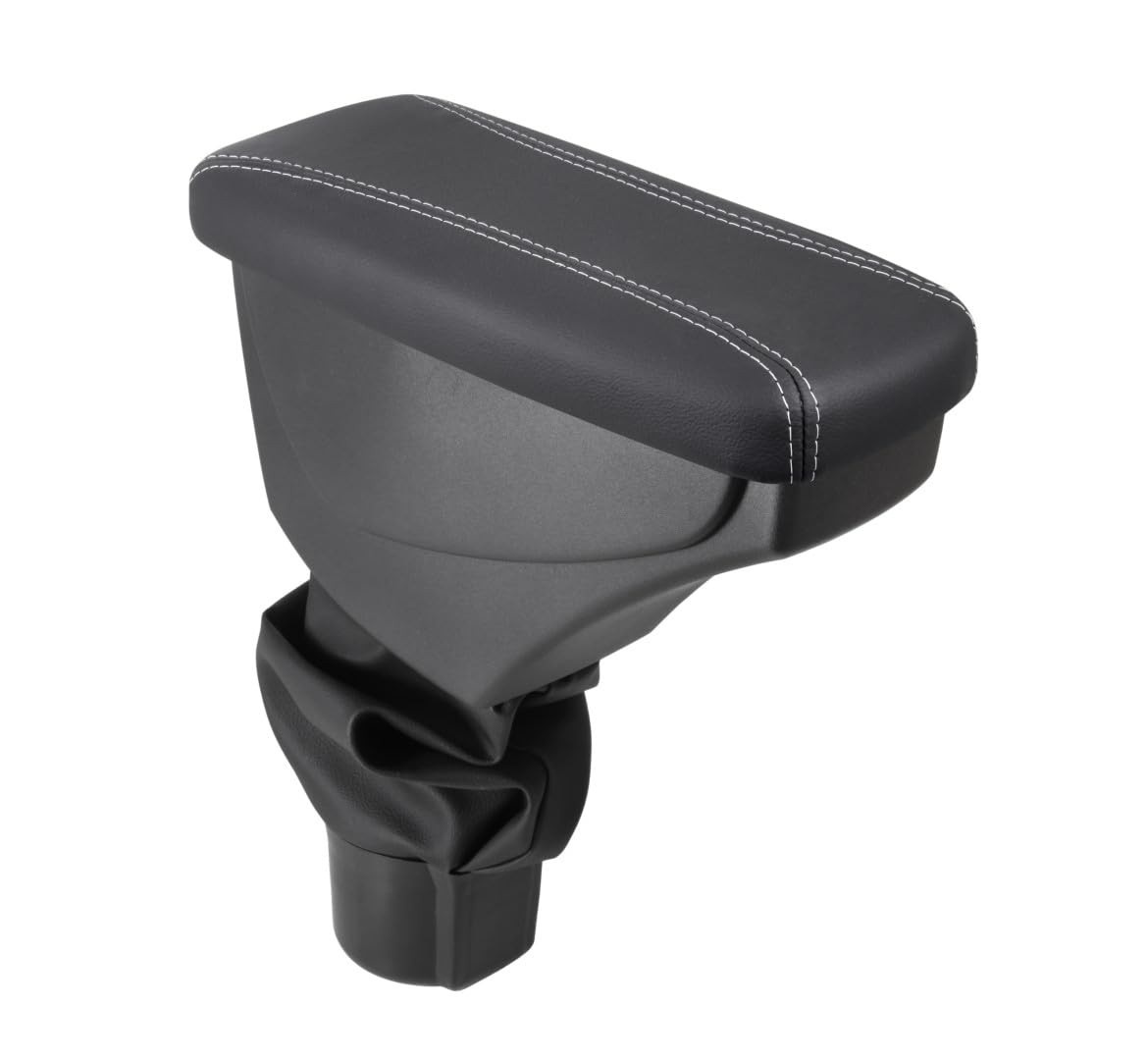 Apoio de Braço Courvin Grafite com Costura Branca para Duster e Oroch (2021-2024) - Design Moderno e Funcional