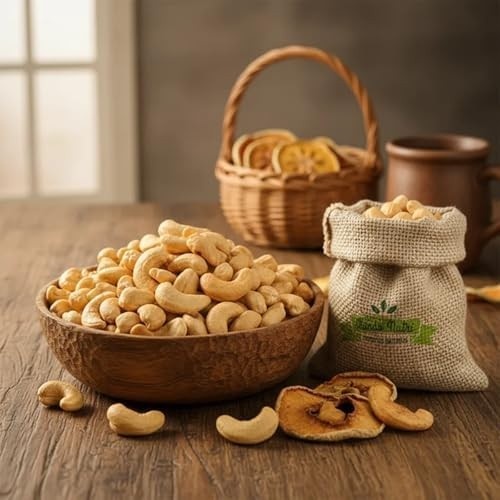 1kg Castanha de Caju Torrada W1 Inteira Premium (Sem Sal)