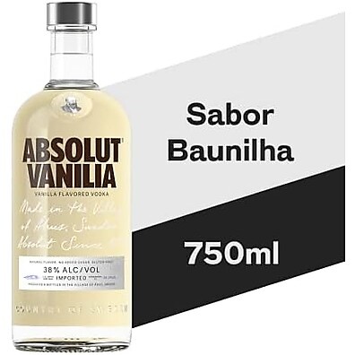 Absolut Vanilia: Vodka Suave com Toque de Baunilha 750ml
