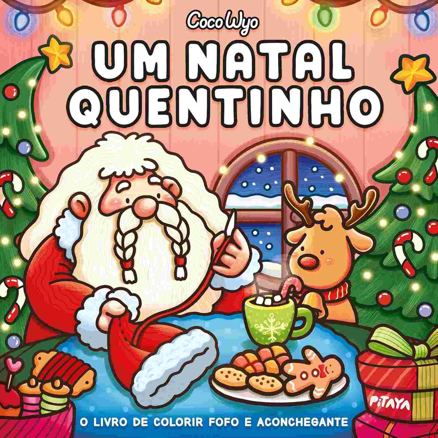 Livro de Colorir "Um Natal Quentinho" (Cozy Christmas) - Coco Wyo | Diversão e Relaxamento Natalino