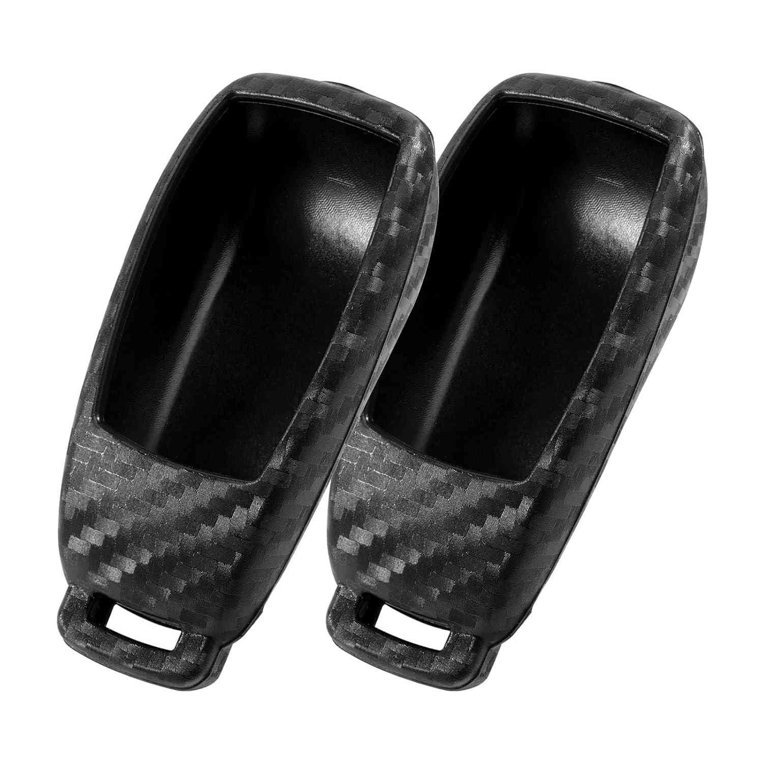 Capa de Chave Silicone Fibra de Carbono 2 Peças p/ Mercedes Benz (Classe A, C, E, S, CLA, etc.)