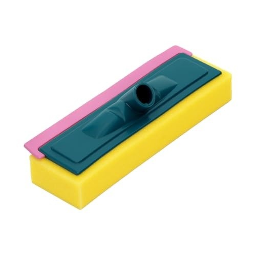 Rodo Aplicador de Cera com Borracha Multiuso para Porcelanato e Vidros - Amarelo e Verde