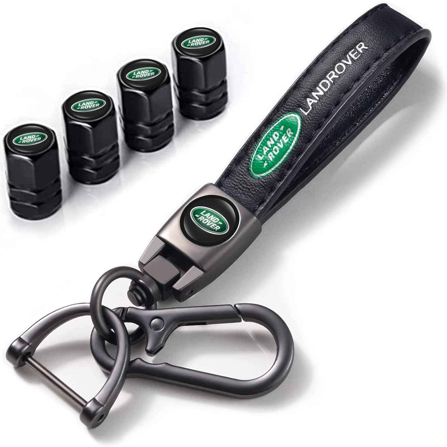 Conjunto Premium de Tampas de Válvula e Chaveiro para Land Rover e Toyota Land Cruiser