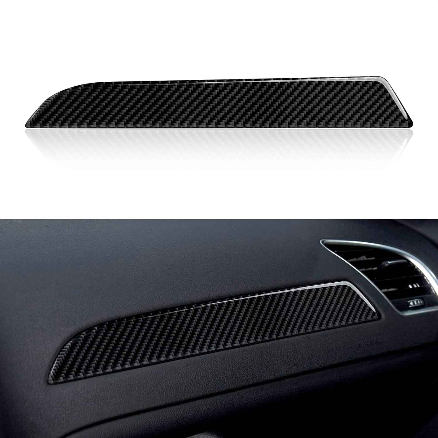 Adesivo Fibra de Carbono Copilot Painel Audi A4 B8 2008-2015 - Upgrade Interior Premium
