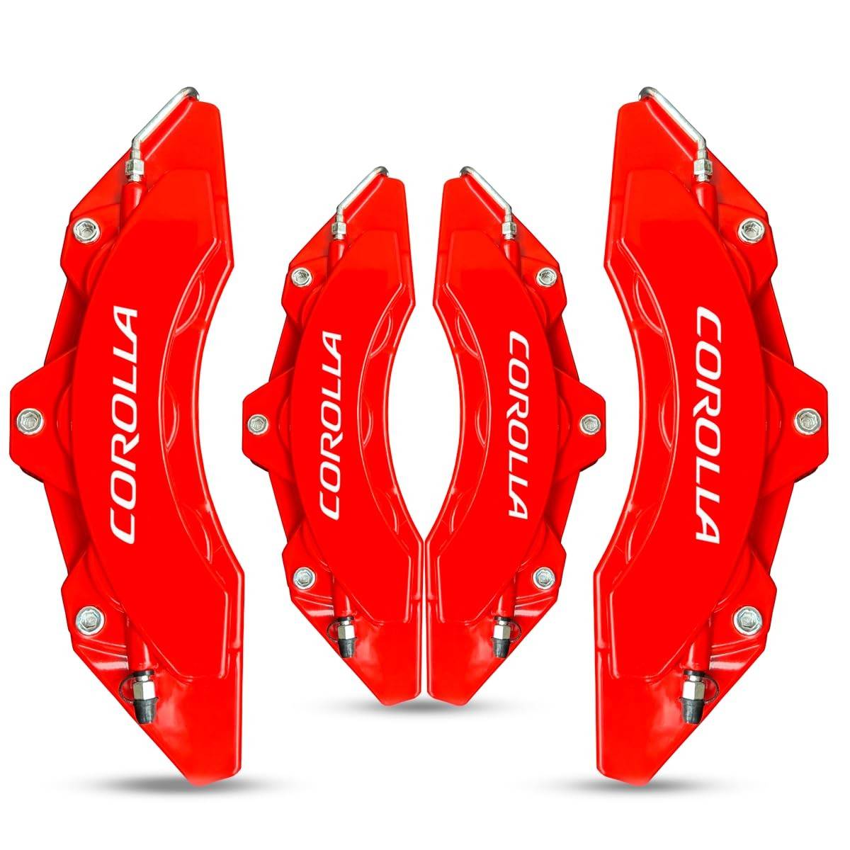 Kit 4 Capas Pinça de Freio Vermelha Universal para Corolla - Estilo Esportivo