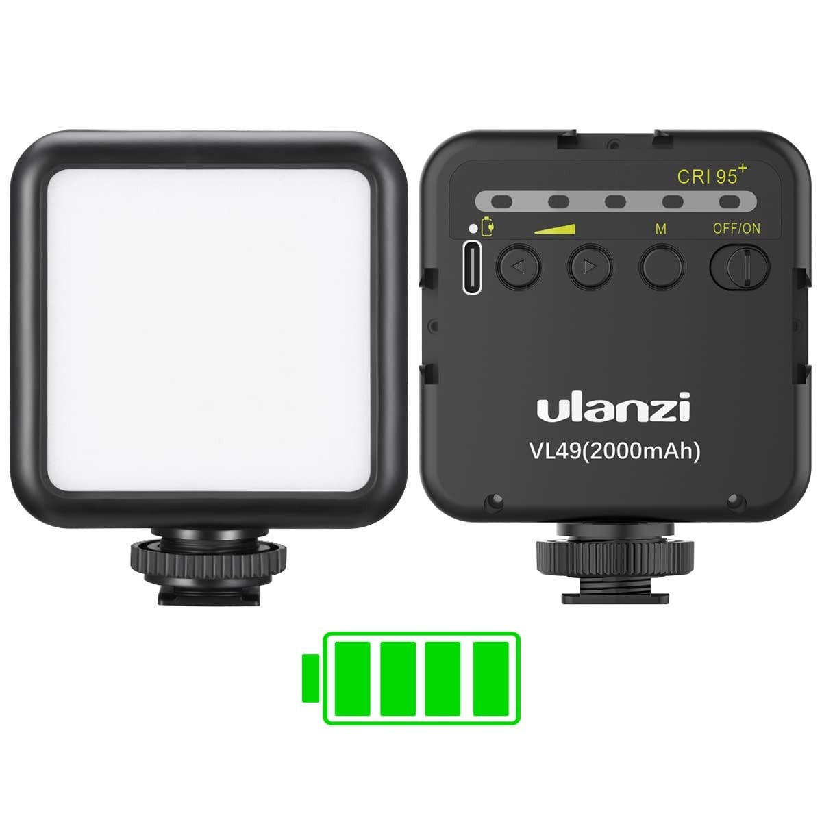 Luz de Vídeo ULANZI VL49: Iluminação LED Portátil 360° Colorida para Fotografia e Vídeo