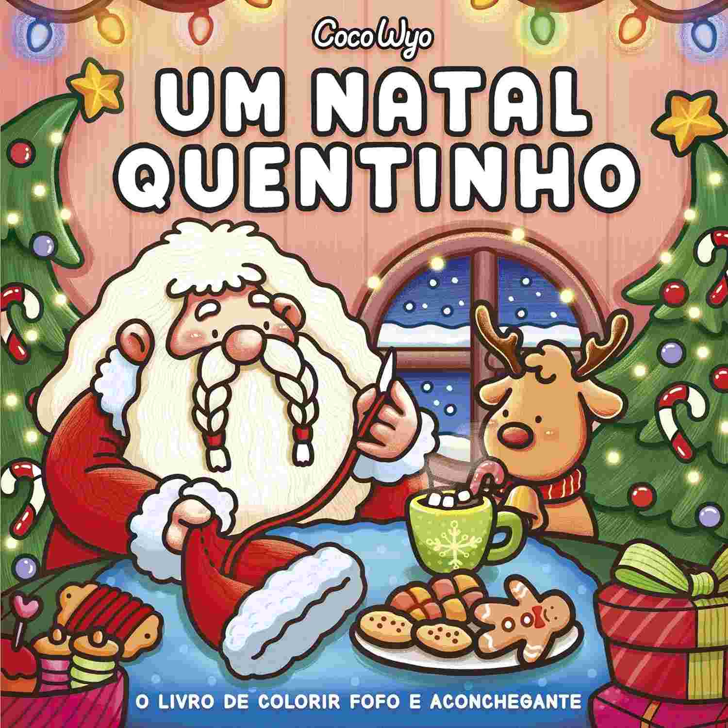 Livro de Colorir "Um Natal Quentinho" Coco Wyo: Abrace a Magia Natalina!