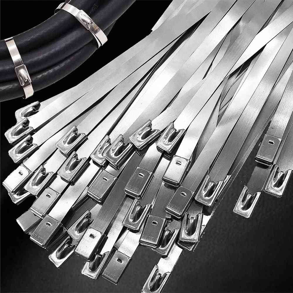 20 Abraçadeiras de Aço Inoxidável Resistentes - Fixação Segura e Durável para Escapamento e Mais