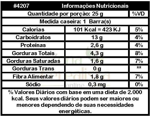 Hart's Natural Barra de Fruta Love Paçoquinha 25g, 100% Natural, Tamaras, Amendoim, Cacau 70%, Sem Glúten, Snack Saudável (24 unidades)