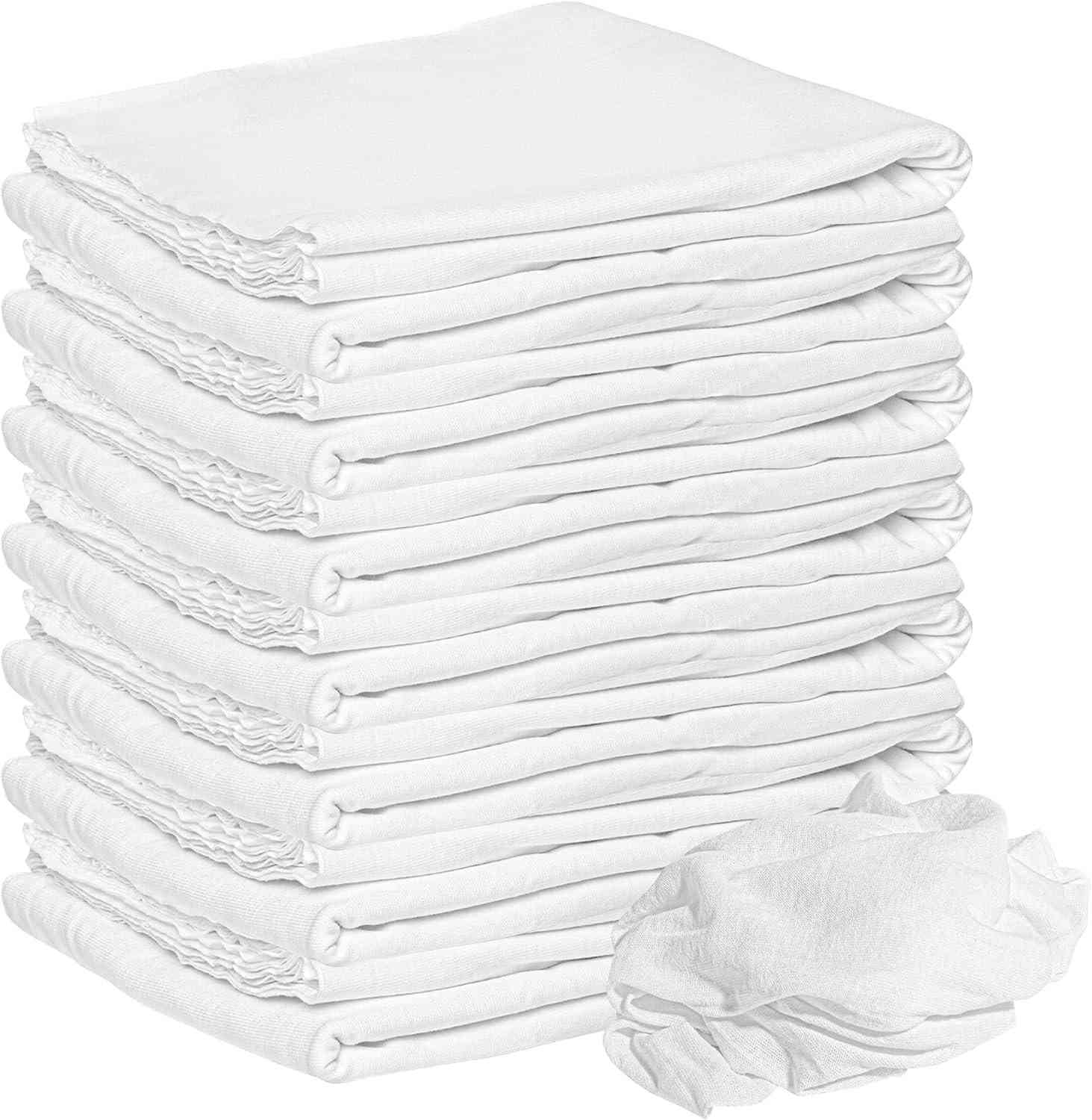 Kit com 10 Panos de Chão Gigante 58x85cm em Algodão 100% - Super Absorventes e Sem Fiapos