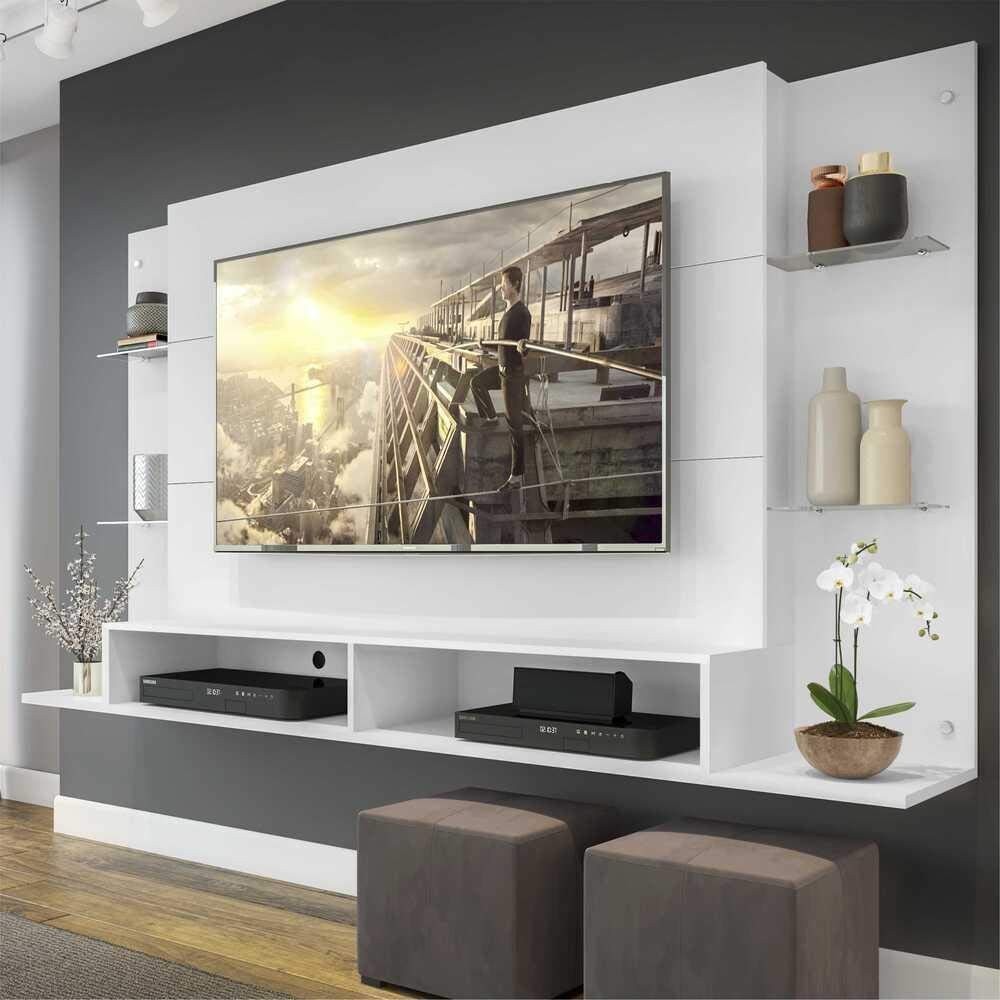 Painel Nairóbi Plus para TV até 60" | Design Moderno com Prateleira de Fios
