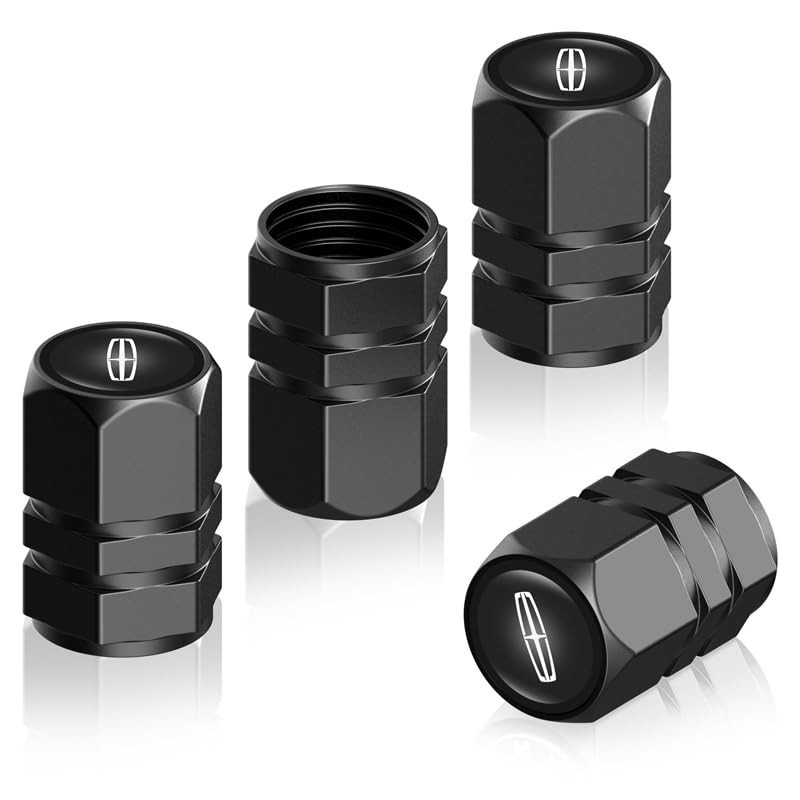 Tampas de Válvula de Pneu Metal Premium para Lincoln MKC, Nautilus, Aviator, Navigator, MKZ, Continental - Proteção e Estilo