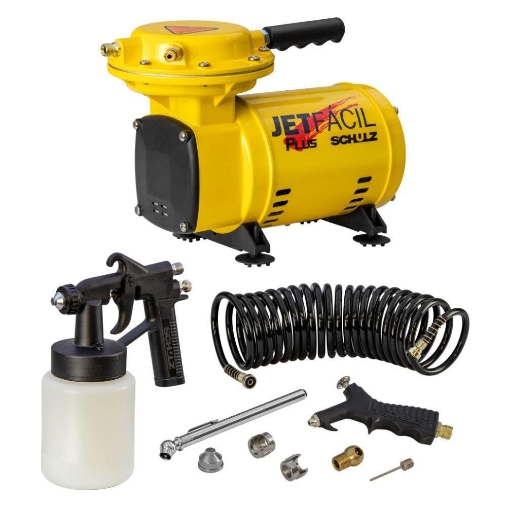 Mini Compressor de Ar Direto Jet Fácil Plus Schulz: Potência e Portabilidade para Seus Projetos!