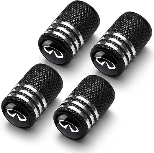 4 Tampas de Válvula de Pneu Premium para Infiniti G35 G37 Q50 Q60 - Proteção e Estilo
