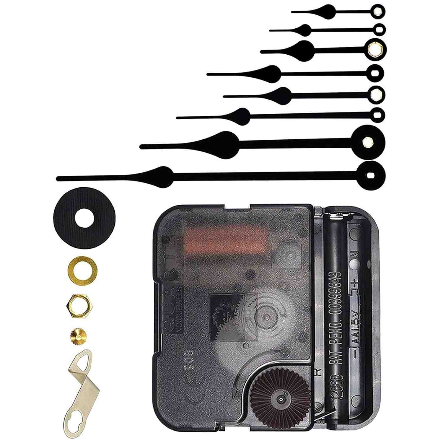Mecanismo de Relógio de Parede Quartzo Eixo Longo DIY - Reparo e Criação