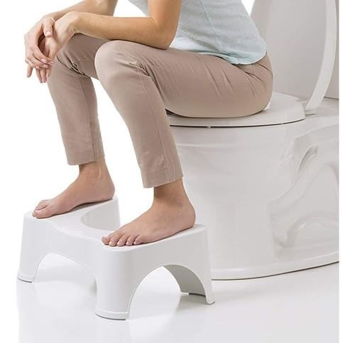 Banquinho Ergonômico para Vaso Sanitário - Apoio de Pés com Base Antiderrapante e Design Confortável